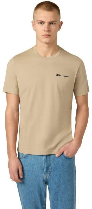 Vyriški marškinėliai Champion SS Tee, smėlio spalvos, 221798 MS041