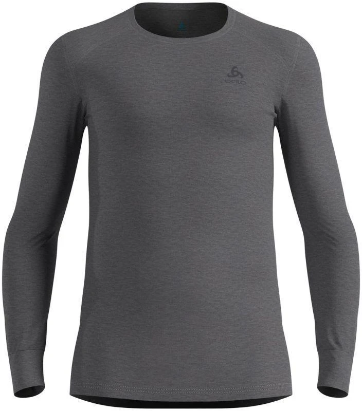 Odlo BL TOP apvalia kaklo iškirpte ilgomis rankovėmis ACTIVE WARM ECO vyriški marškinėliai, dydis M, pilki