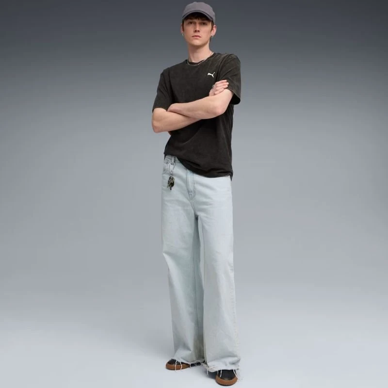 Vyriški marškinėliai Puma Ess Elevated Relaxed Wash, juodi