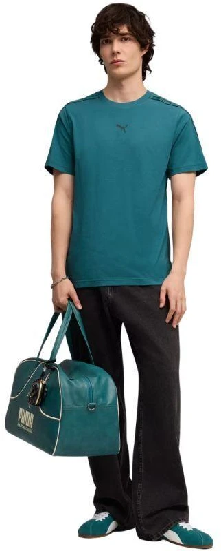 Vyriški marškinėliai Puma su juostele, turkio spalvos, 691693 41