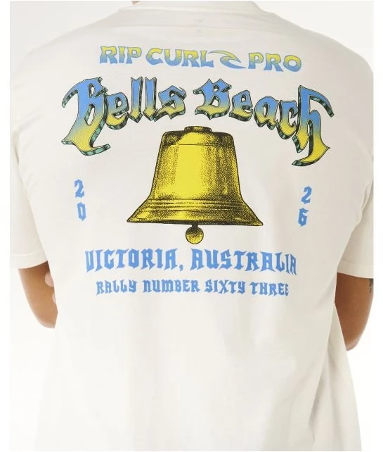 Vyriški marškinėliai Rip Curl Bells Pro 26, balti