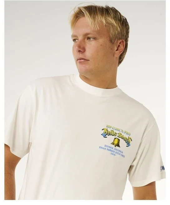 Vyriški marškinėliai Rip Curl Bells Pro 26, balti