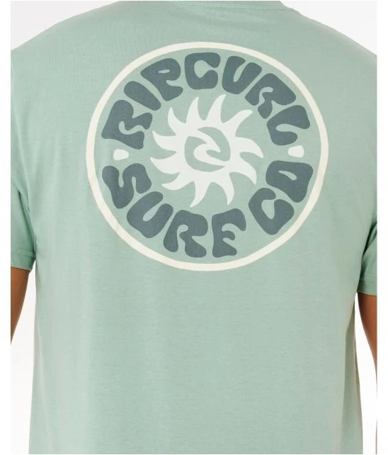 Vyriški marškinėliai Rip Curl Pacific Rinse Circle, žali