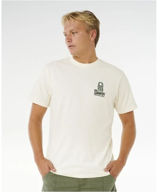 Vyriški marškinėliai Rip Curl VaporCool Search Stack, balti