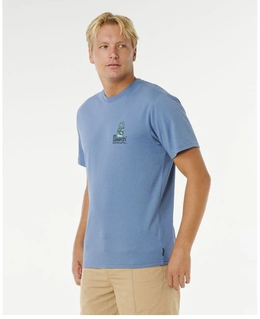 Vyriški marškinėliai Rip Curl VaporCool Search Stack, mėlyni