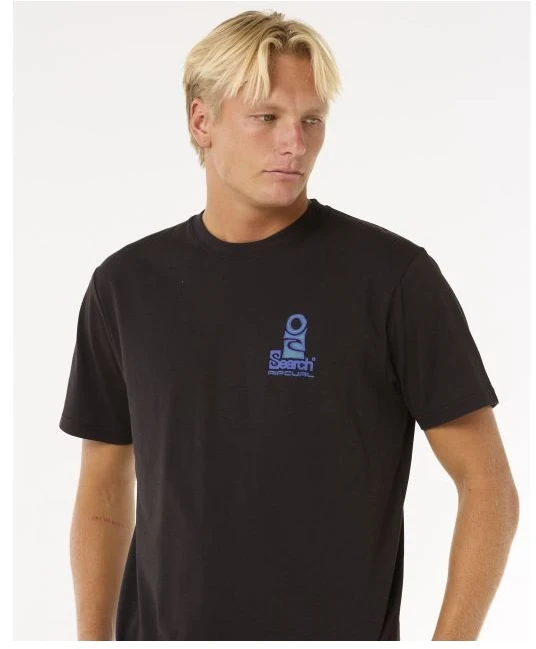 Vyriški marškinėliai Rip Curl VaporCool Search Stack, juodi