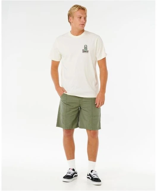 Vyriški marškinėliai Rip Curl VaporCool Search Stack, balti