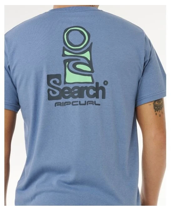 Vyriški marškinėliai Rip Curl VaporCool Search Stack, mėlyni