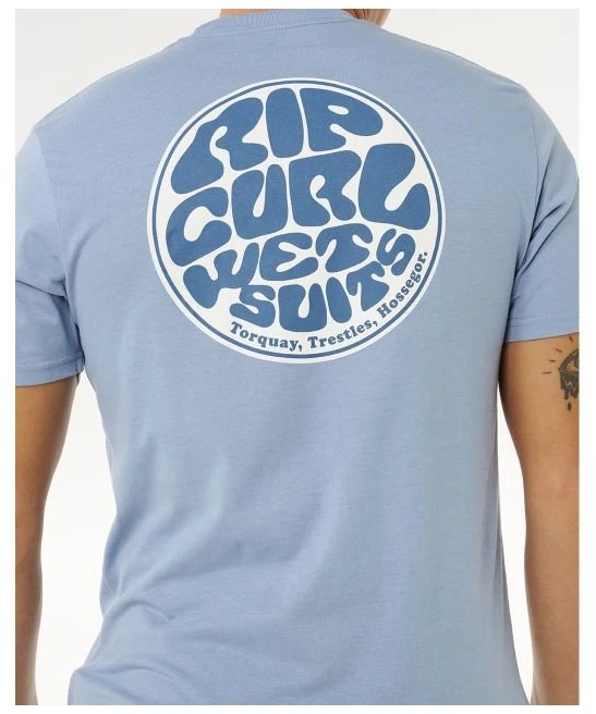 Vyriški marškinėliai Rip Curl Wettie Passage Icon, mėlyni