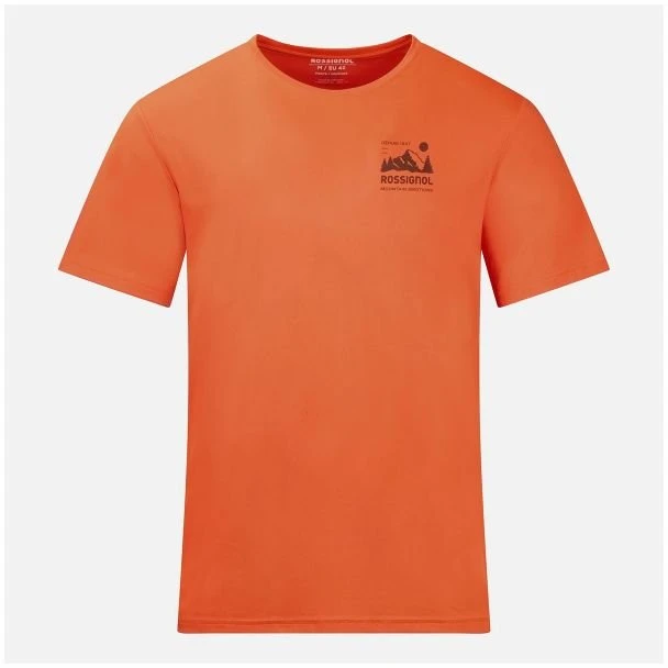 Vyriški marškinėliai Rossignol Graphic Active Tee, oranžiniai