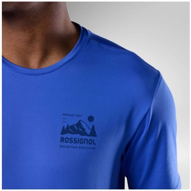 Vyriški marškinėliai Rossignol Graphic Active Tee, mėlyni