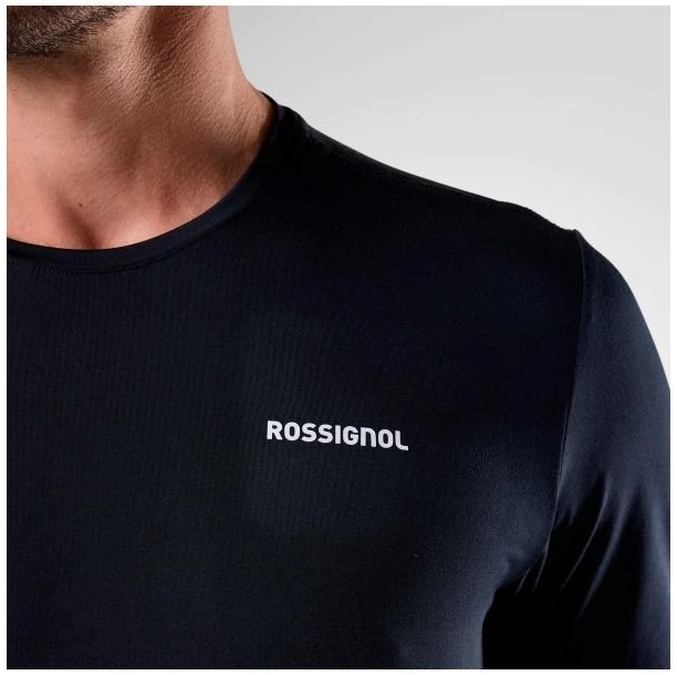 Vyriški marškinėliai Rossignol Graphic Active Tee, juodi