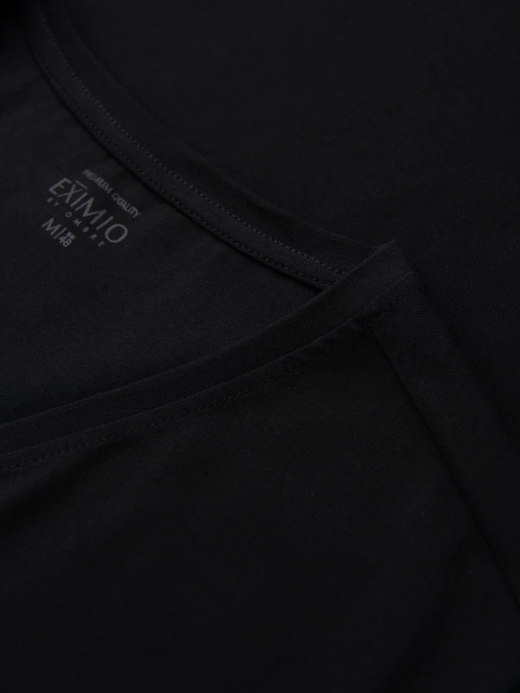 Vyriški marškinėliai SLIM FIT su apvalia iškirpte ir logotipu