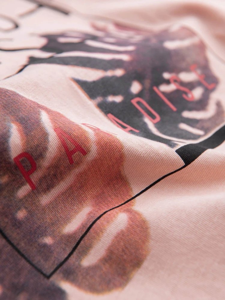 Vyriški marškinėliai su užrašu - šviesiai rožinės spalvos