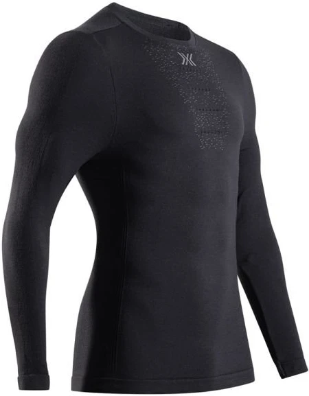 Vyriški marškinėliai X-BIONIC MightyWool LS-X, juodi