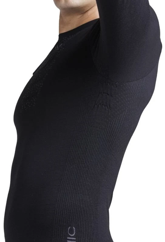 Vyriški marškinėliai X-BIONIC MightyWool LS-X, juodi