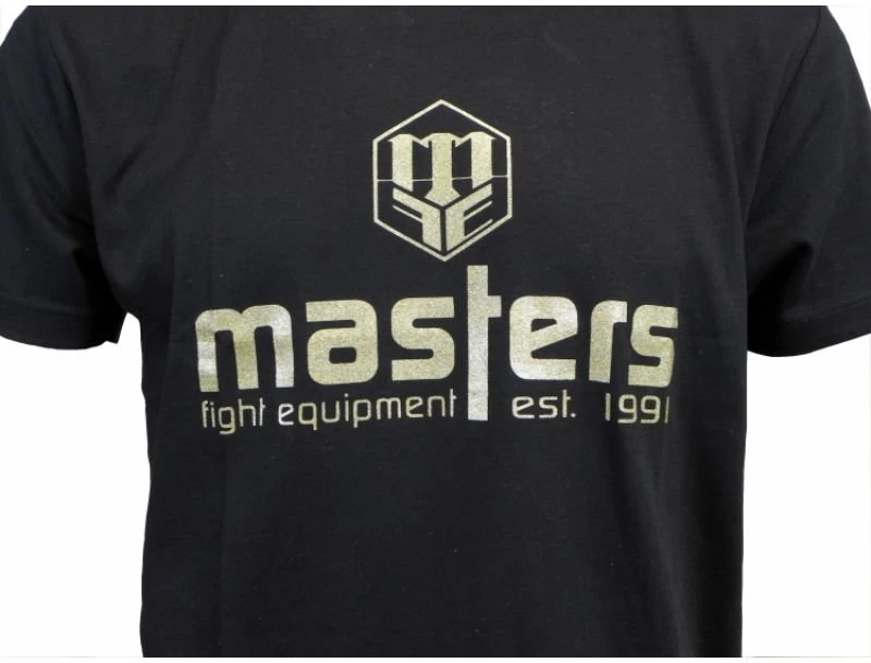 Vyriški medvilniniai marškinėliai Masters Basic, juodi