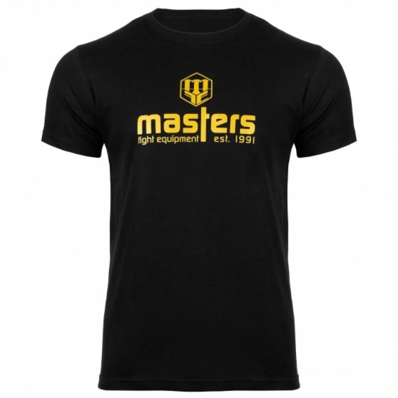 Vyriški medvilniniai marškinėliai Masters Basic, juodi