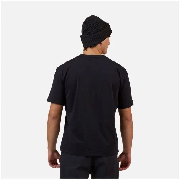 Vyriški medvilniniai marškinėliai Rossignol Waterfall Relax, juodi