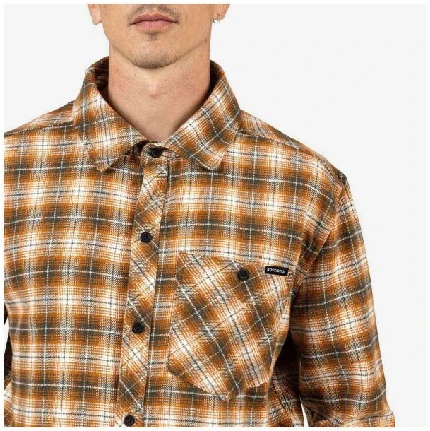Vyriški medvilniniai marškiniai Rossignol Ranch Plaid, pilki