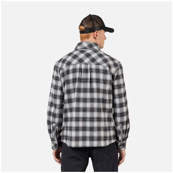 Vyriški medvilniniai marškiniai Rossignol Ranch Plaid, juodi