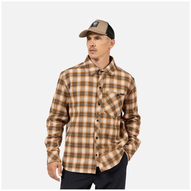Vyriški medvilniniai marškiniai Rossignol Ranch Plaid, pilki