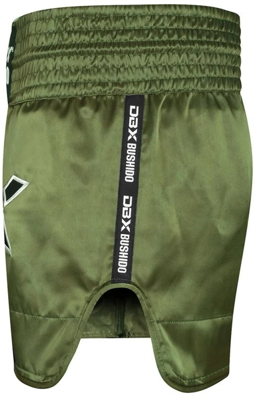 Vyriški Muay Thai šortai DBX Bushido Combatwear, tamsiai žali