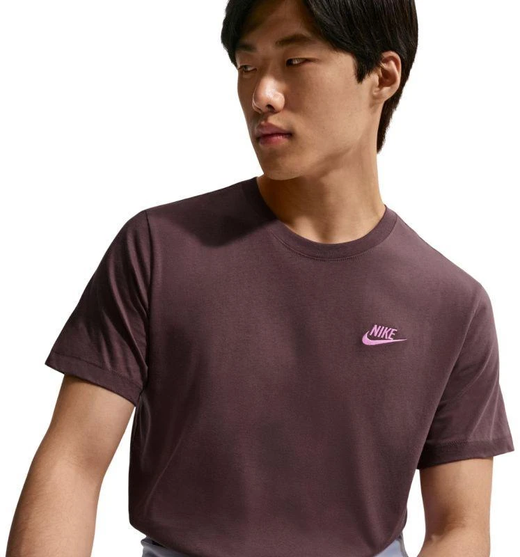 Vyriški Nike Club marškinėliai, rudi, AR4997 502