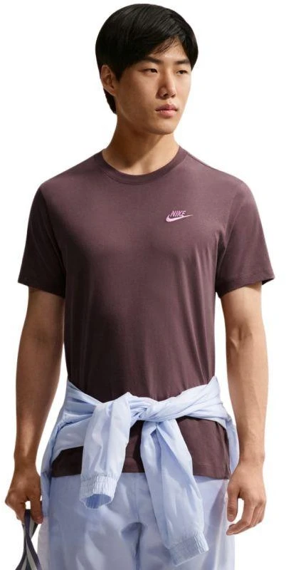 Vyriški Nike Club marškinėliai, rudi, AR4997 502