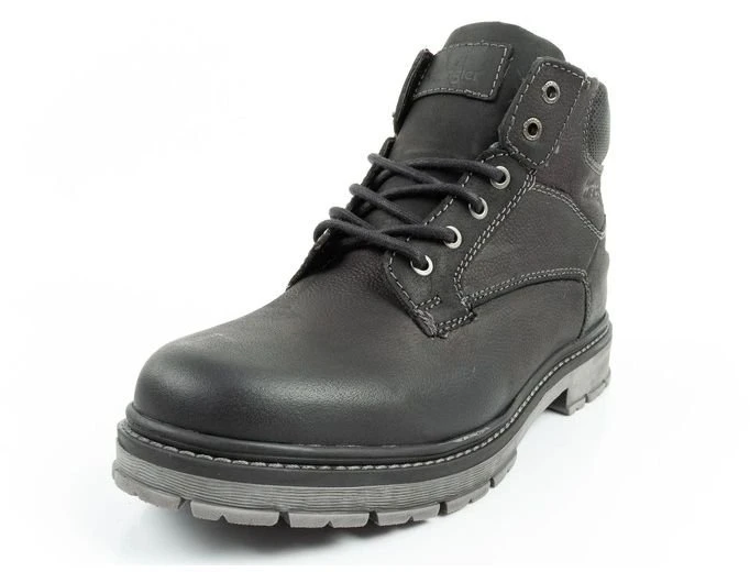 Vyriški odiniai auliniai batai Wrangler Allan Mid, juodi