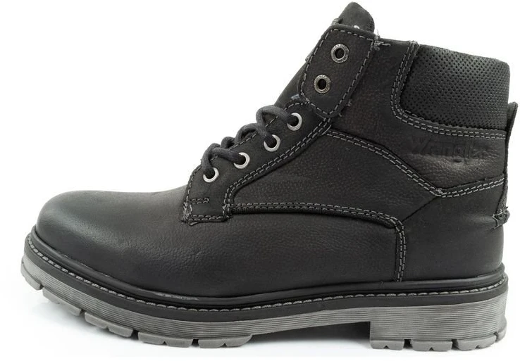 Vyriški odiniai auliniai batai Wrangler Allan Mid, juodi