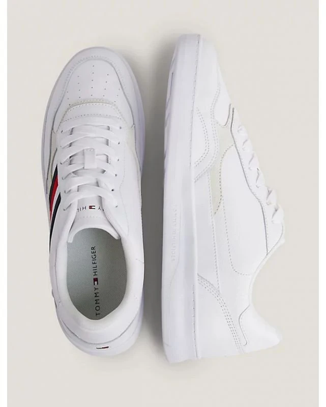 Vyriški odiniai sportbačiai Tommy Hilfiger Court Cupsole Retro, balti