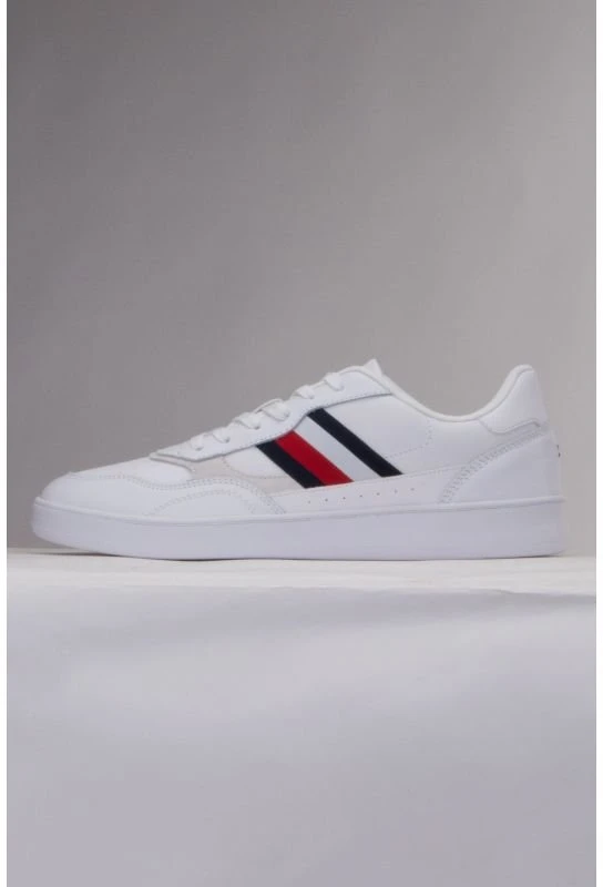 Vyriški odiniai sportbačiai Tommy Hilfiger Court Cupsole Retro, balti