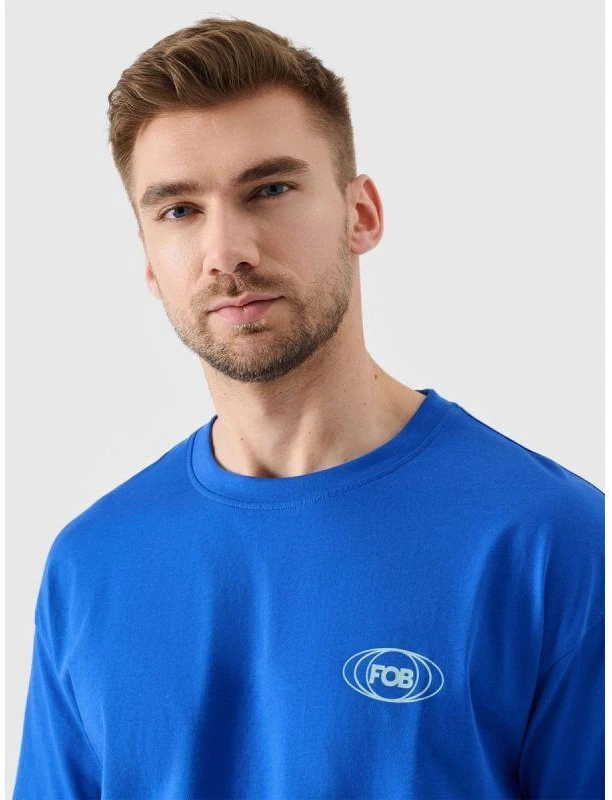 Vyriški oversize marškinėliai su spauda 4F 4FRSS24TTSHM2535-36S