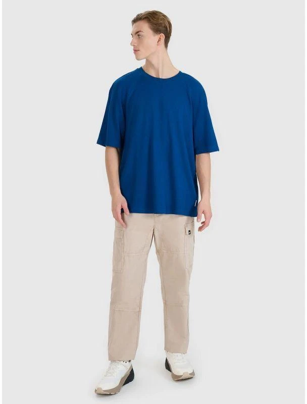 Vyriški „oversize“ modelio modaliniai marškinėliai 4F 4FRSS25TTSHM2731-46S