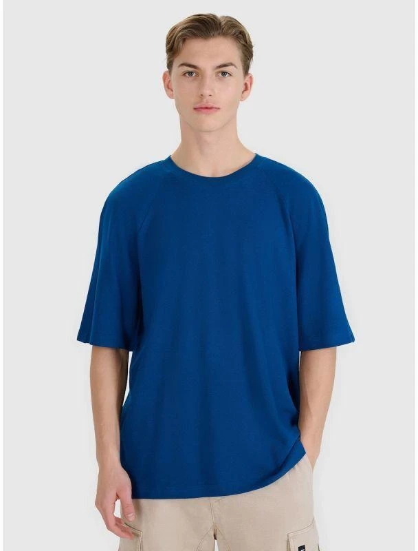 Vyriški „oversize“ modelio modaliniai marškinėliai 4F 4FRSS25TTSHM2731-46S