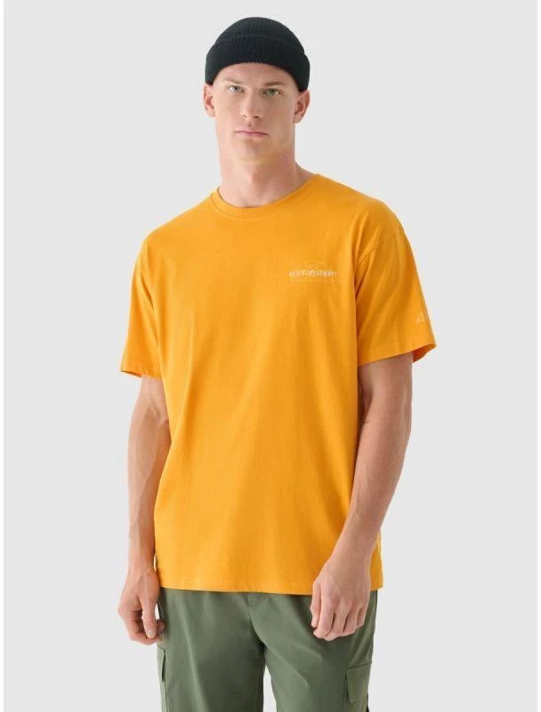Vyriški oversize spausdinti marškinėliai 4F 4FRAW24TTSHM2578-70S