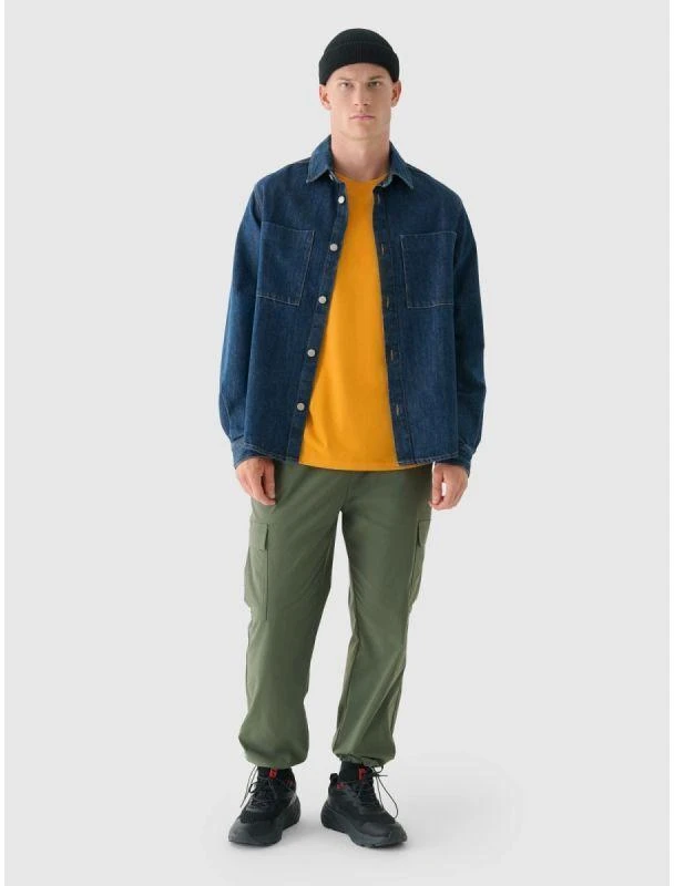 Vyriški oversize spausdinti marškinėliai 4F 4FRAW24TTSHM2578-70S