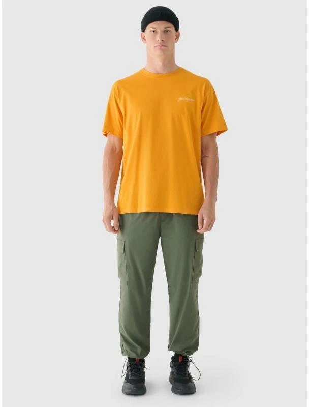 Vyriški oversize spausdinti marškinėliai 4F 4FRAW24TTSHM2578-70S
