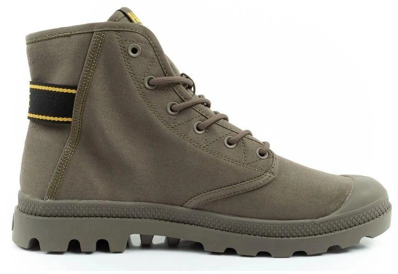 Vyriški Palladium Pampa Hi Dare II aukštos aulinės sportbačiai chaki