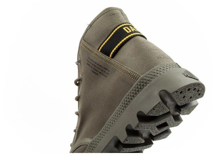 Vyriški Palladium Pampa Hi Dare II aukštos aulinės sportbačiai chaki