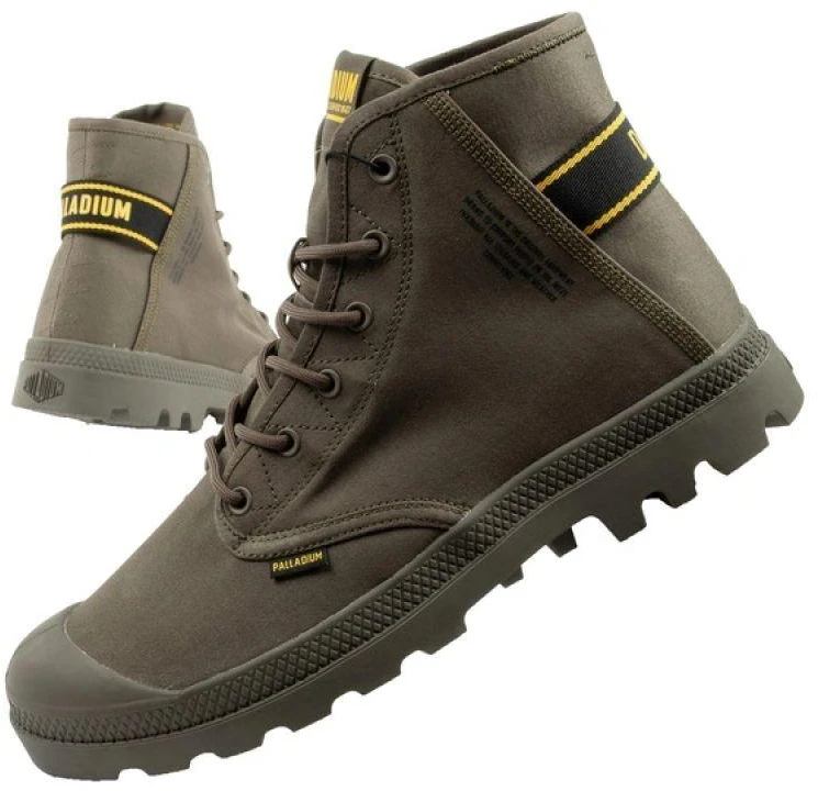 Vyriški Palladium Pampa Hi Dare II aukštos aulinės sportbačiai chaki