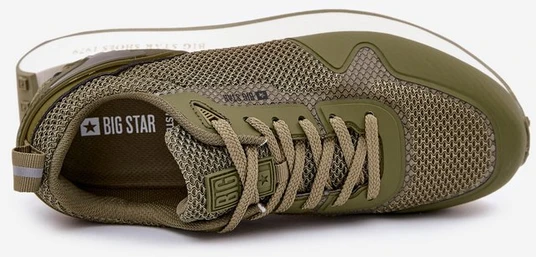Vyriški platforminiai sportbačiai khaki spalvos