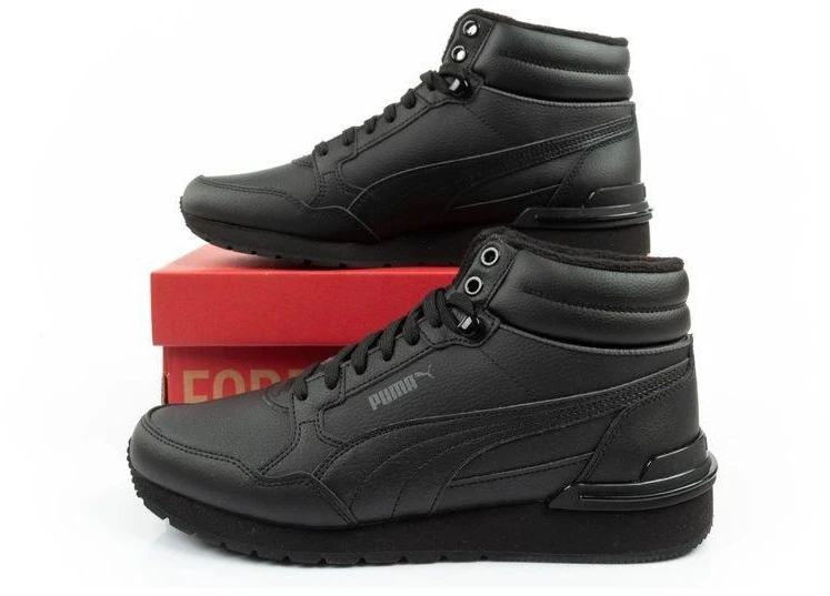 Vyriški Puma ST Runner v4 Mid aukšto aulo sportbačiai, juodi