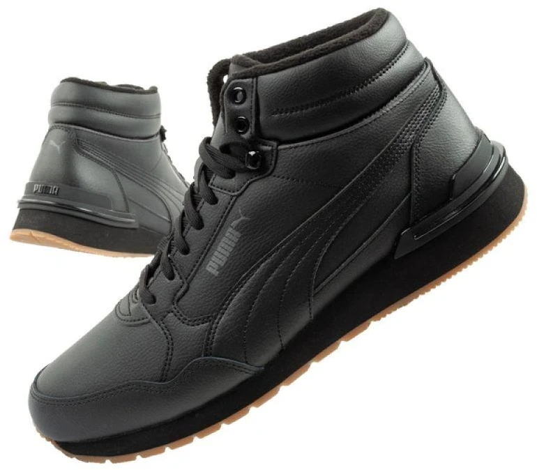 Vyriški Puma ST Runner v4 Mid aukšto aulo sportbačiai, juodi