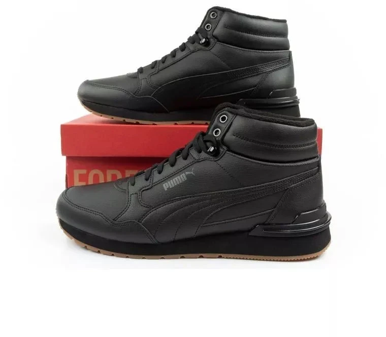 Vyriški Puma ST Runner v4 Mid aukšto aulo sportbačiai, juodi