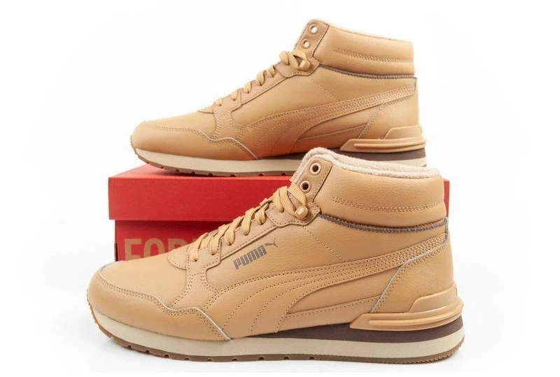 Vyriški Puma ST Runner v4 Mid auliniai sportbačiai, rudi