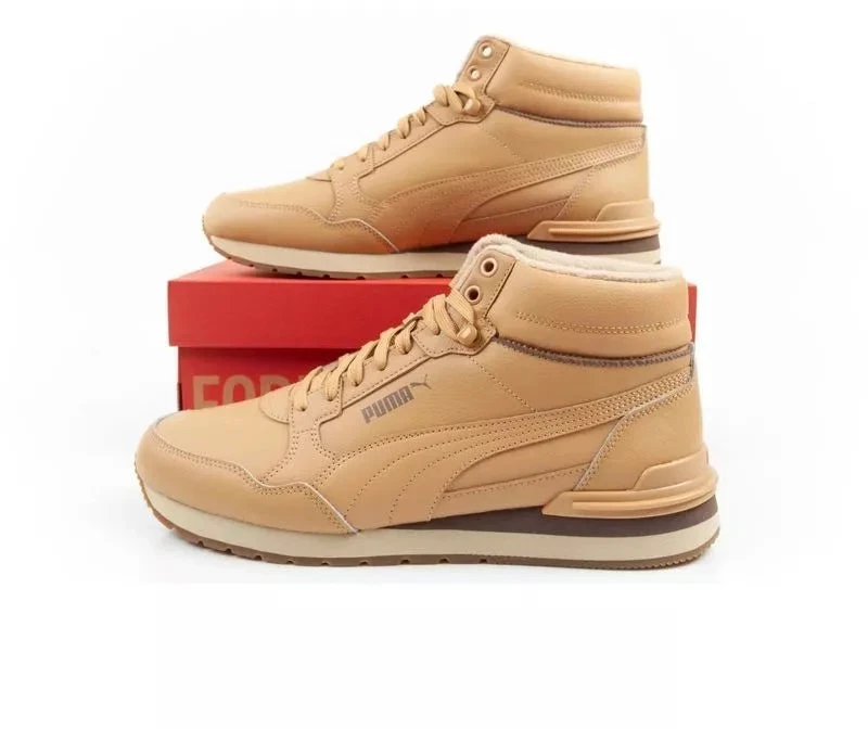 Vyriški Puma ST Runner v4 Mid auliniai sportbačiai, rudi