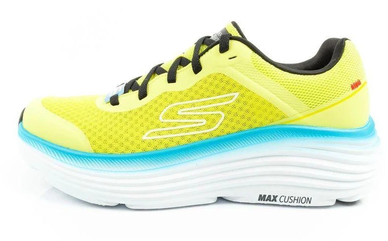 Vyriški Skechers Max Cushioning lengvi laimo spalvos bėgimo bateliai