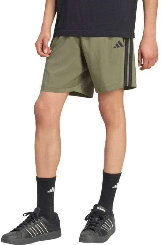 Vyriški šortai adidas Essentials 3-Stripes Chelsea Lite Woven, alyvuogių spalvos